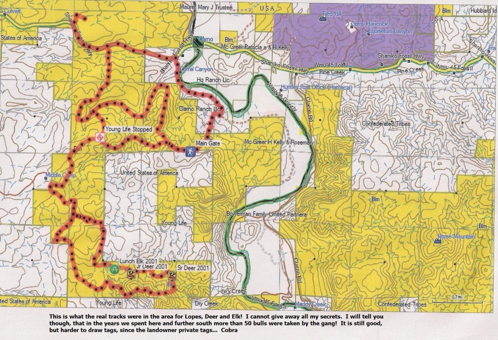 What the heck i will share the past. Remember only horses for human foot traffic in the area. Private Land Owners can change the demographics for all with the B.L.M...
